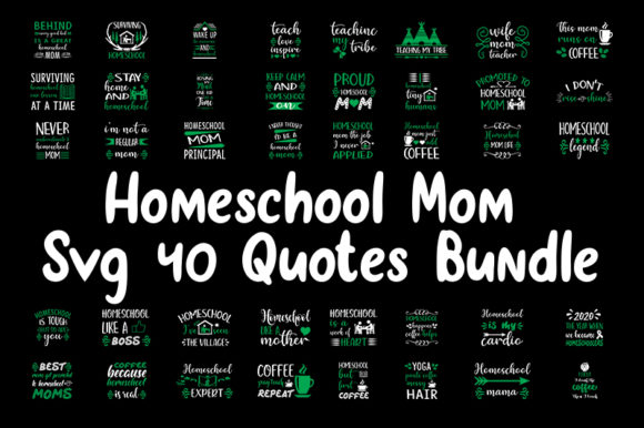 40 Homeschool Mom Quotes Bundle: An Embroidery Review